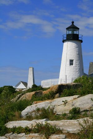 Pemaquid Point Lighthouse, Maineの写真素材