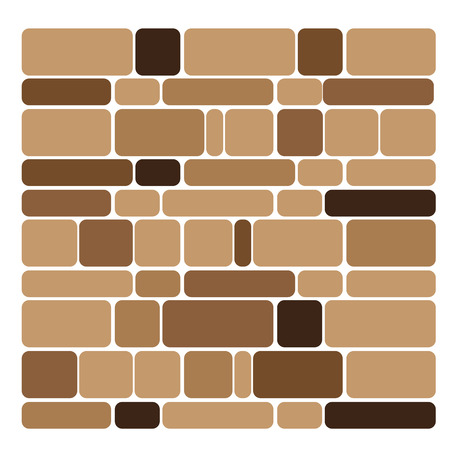 brick texture isolate on white background. vector illustrationのイラスト素材