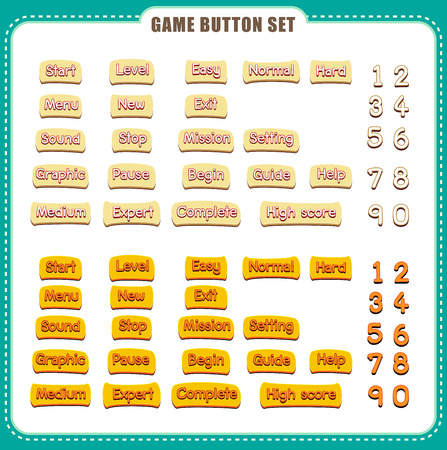 Game Button with event. vector illustrationのイラスト素材