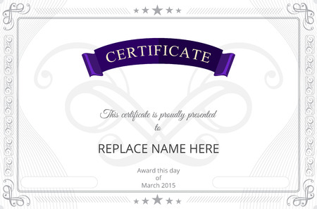 Certificate border, Certificate template. vector illustrationのイラスト素材