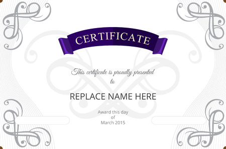 Certificate border, Certificate template. vector illustrationのイラスト素材