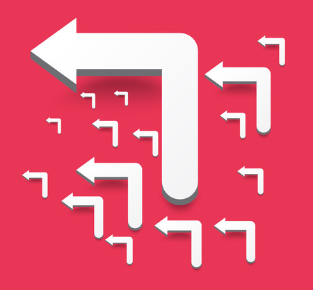 Arrows vector illustration collection, Background arrowsのイラスト素材