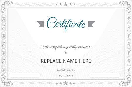 Certificate border, Certificate template. vector illustrationのイラスト素材