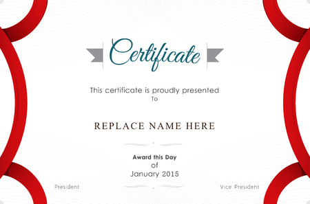 Certificate border, Certificate template. vector illustrationのイラスト素材
