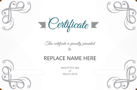 Certificate border, Certificate template. vector illustrationのイラスト素材