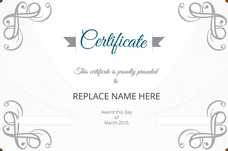 Certificate border, Certificate template. vector illustrationのイラスト素材