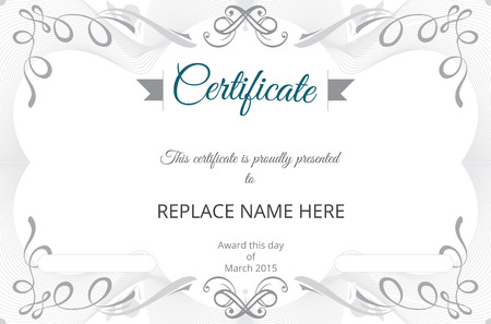 Certificate border, Certificate template. vector illustrationのイラスト素材
