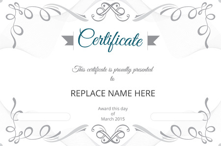 Certificate border, Certificate template. vector illustrationのイラスト素材