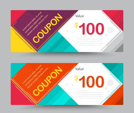 Gift voucher card template design. for special time, Best of customer, Thank giving, and other sale. vector illustration.のイラスト素材