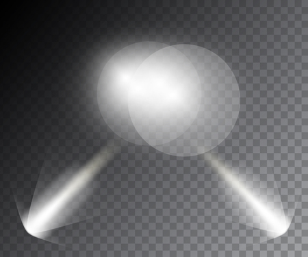 Vector Spotlights Scene. のイラスト素材