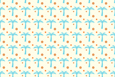 Coconut seamless pattern background. coconut pattern design. vector stock.のイラスト素材
