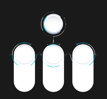 Infographic diagram template design simple design. include icon design. vector illustration.のイラスト素材