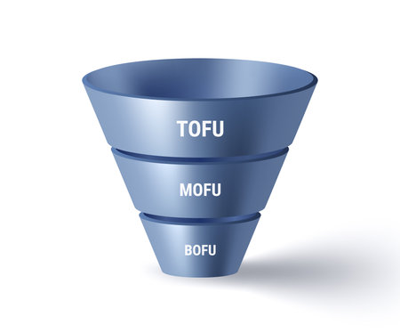sale and marketing funnel infographicのイラスト素材