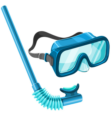 mask for underwater diving - vector illustrationのイラスト素材