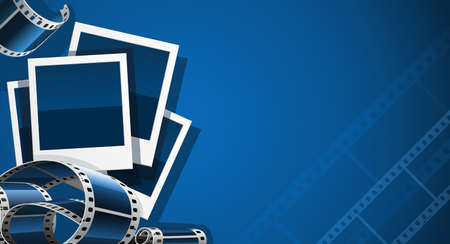 set of photo and video film picture   illustrationのイラスト素材