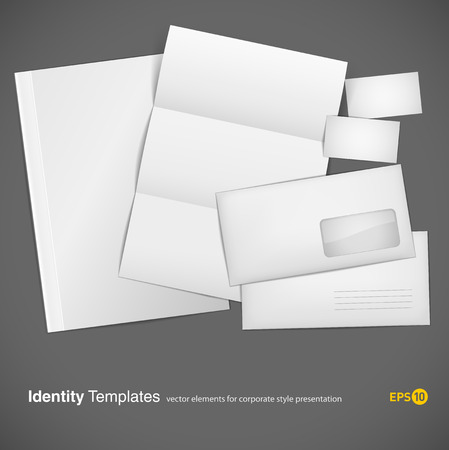 set of corporate identity templates のイラスト素材
