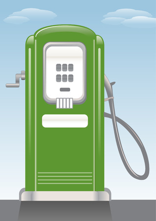 Old style gasoline pump.のイラスト素材
