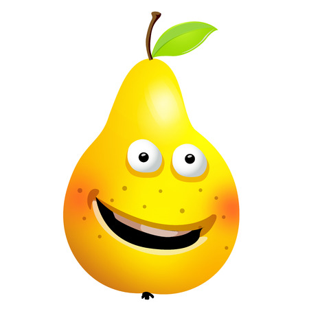 Rear cartoon character, vector illustration, isolated on white backgroundのイラスト素材
