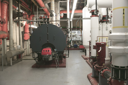 large industrial boiler roomのeditorial素材