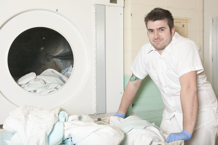 Industrial washing machinesの写真素材