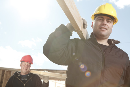 carpenter photo - A construction  men working outside