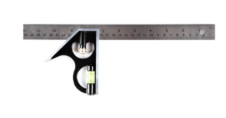 A Level Measurement Rule in front of a white background