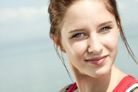 A teen fitness and heath care conceptの写真素材