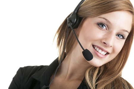 A Women, Service, Customer Service Representative.の写真素材