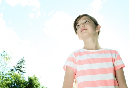 portrait of beautiful little girlの写真素材