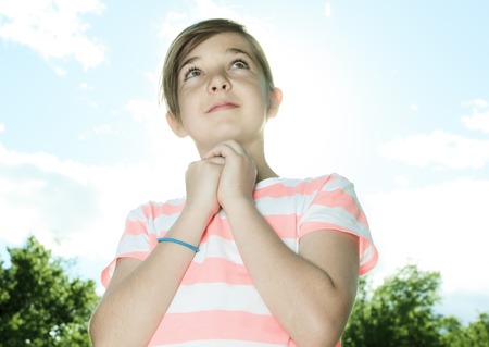 portrait of beautiful little girlの写真素材