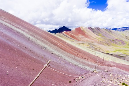 The Rainbow mountains of Peruの写真素材