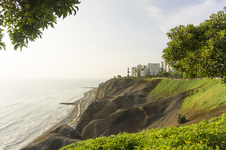 Miraflores Town landscapes in Lima peruの写真素材
