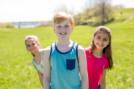 Casual Children Cheerful Cute Friends Kids Conceptの写真素材