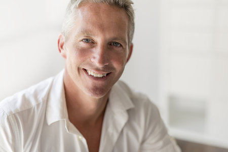 Nice Portrait of attractive 40 year old manの写真素材