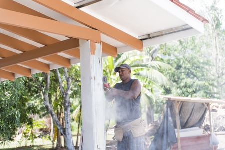 Nice house construction african at work industryの写真素材