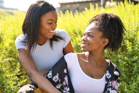 Latin American Mother with her Daughter together