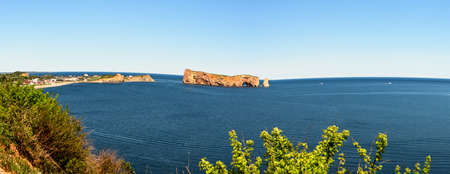 Nice Famous Rocher Perce rock in Gaspeの写真素材