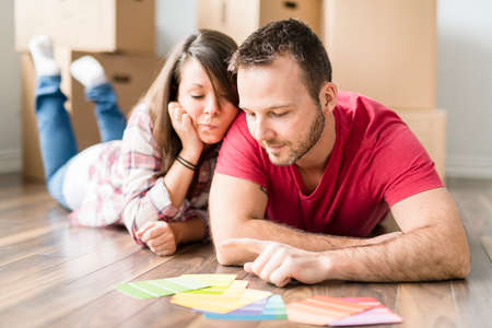 A loving Couple moving from house at day time