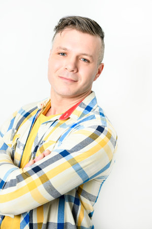 A Mature Men on studio White background