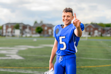 Nice Portrait of a American Football Player