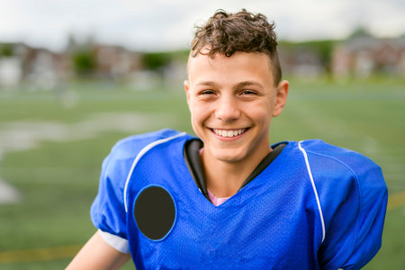 Nice Portrait of a American Football Player