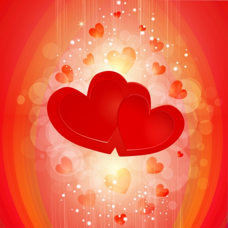 Two hearts backgroundのイラスト素材