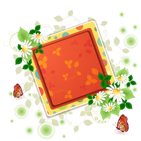 Background with daisiesのイラスト素材