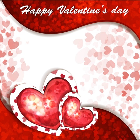 Valentine s day cardのイラスト素材