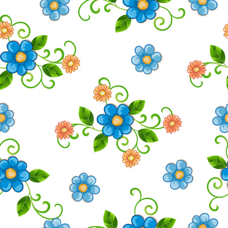 Floral seamless patternのイラスト素材