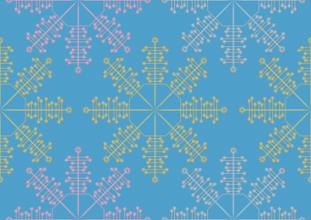 snowflakes seamlessのイラスト素材