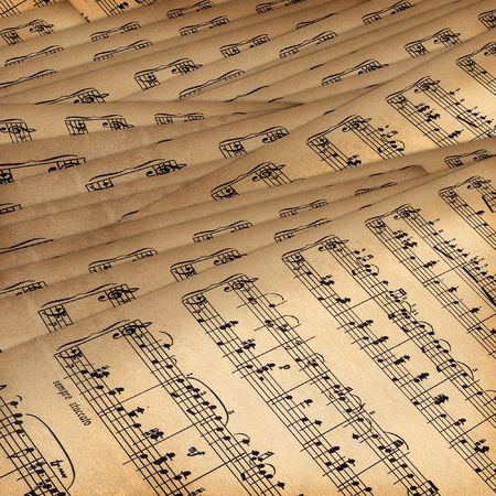 Abstract background with the music bookの写真素材