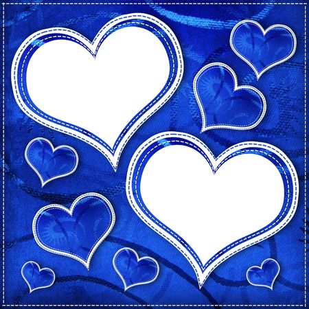 Framework with heart. Scrapbook.の写真素材