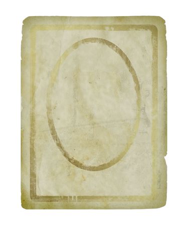 Grunge paper design in scrapbooking style (isolated from the background with a clipping path)の写真素材