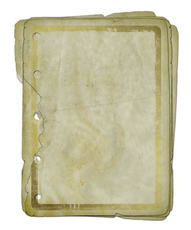 Grunge papers design in scrapbooking style (isolated from the background with a clipping path)の写真素材